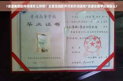 ?浪潮集团软件待遇怎么样啊？主要是搞软件开发的待遇啦?浪潮会查学历真假么?