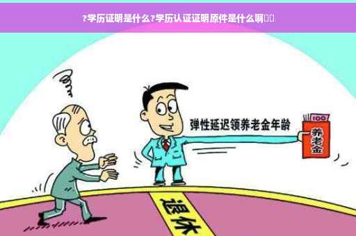?学历证明是什么?学历认证证明原件是什么啊⚡️