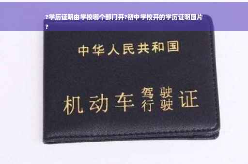 ?学历证明由学校哪个部门开?初中学校开的学历证明图片
?