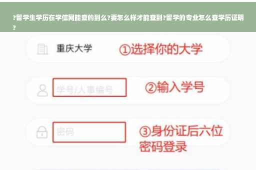 ?留学生学历在学信网能查的到么?要怎么样才能查到?留学的专业怎么查学历证明
?