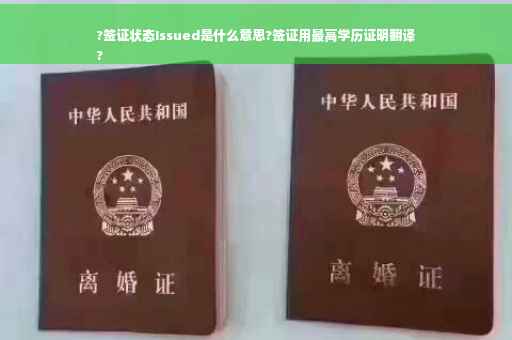 ?签证状态Issued是什么意思?签证用最高学历证明翻译
?