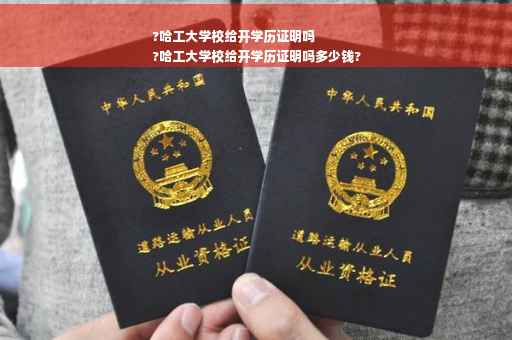 ?哈工大学校给开学历证明吗
?哈工大学校给开学历证明吗多少钱?