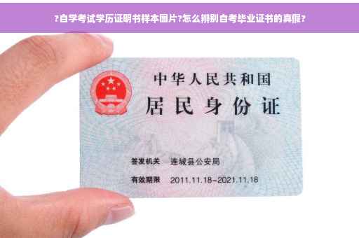 ?自学考试学历证明书样本图片?怎么辨别自考毕业证书的真假?