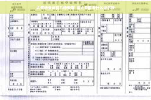大专毕业证有几种类型-读大专能考什么证书好