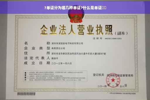 ?单证分为哪几种单证?什么是单证⚡️