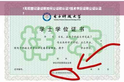 ?无犯罪记录证明如何公证和认证?技术学历证明公证认证
?