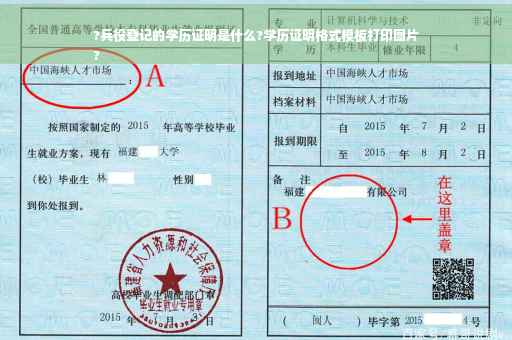 ?兵役登记的学历证明是什么?学历证明格式模板打印图片
?