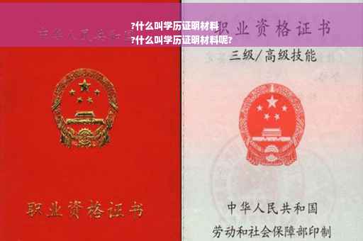 ?什么叫学历证明材料
?什么叫学历证明材料呢?
