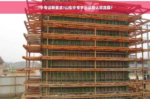 ?中专证明要求?山东中专学历证明认定流程?