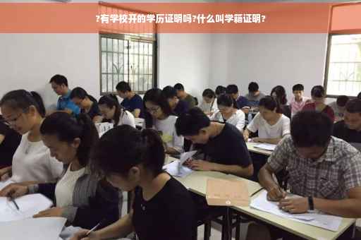 ?有学校开的学历证明吗?什么叫学籍证明?