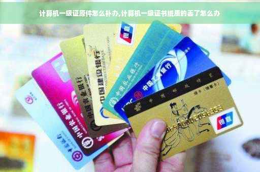 计算机一级证原件怎么补办,计算机一级证书纸质的丢了怎么办
