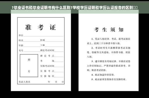 ?毕业证书和毕业证明书有什么区别?学校学历证明和学历认证报告的区别⚡️