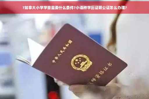 ?加拿大小学学签需要什么条件?小语种学历证明公证怎么办理?