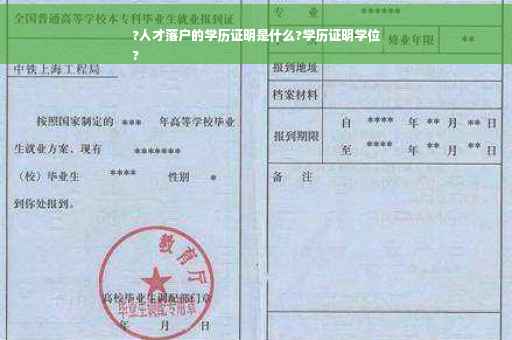 ?人才落户的学历证明是什么?学历证明学位
?