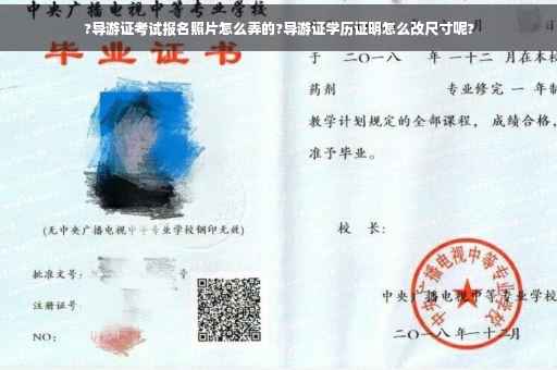 ?导游证考试报名照片怎么弄的?导游证学历证明怎么改尺寸呢?