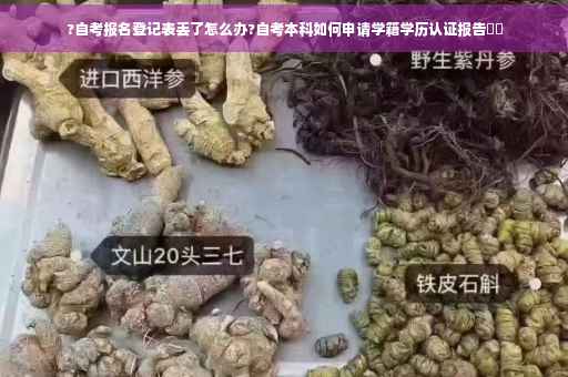 ?自考报名登记表丢了怎么办?自考本科如何申请学籍学历认证报告⚡️