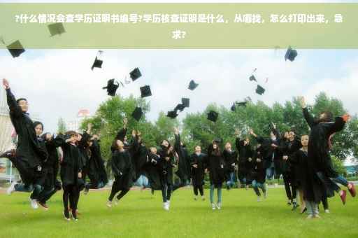 ?什么情况会查学历证明书编号?学历核查证明是什么，从哪找，怎么打印出来，急求?