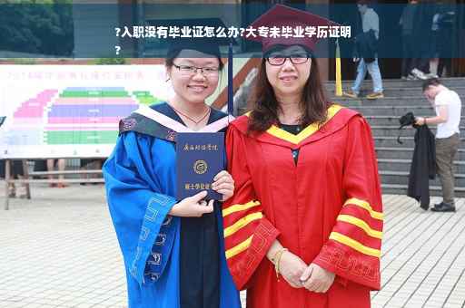 ?入职没有毕业证怎么办?大专未毕业学历证明
?