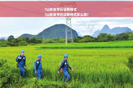 ?山东省学历证明格式
?山东省学历证明格式怎么填?
