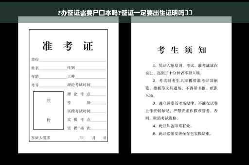 ?办签证需要户口本吗?签证一定要出生证明吗⚡️