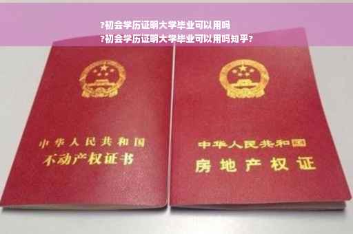 ?初会学历证明大学毕业可以用吗
?初会学历证明大学毕业可以用吗知乎?