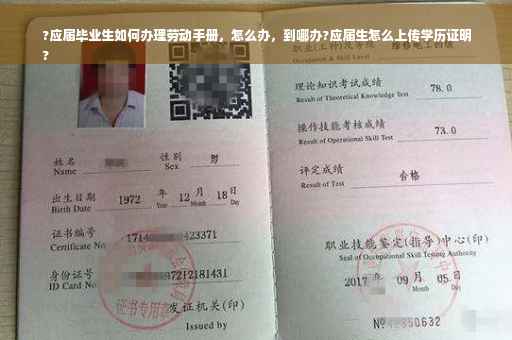 ?应届毕业生如何办理劳动手册，怎么办，到哪办?应届生怎么上传学历证明
?