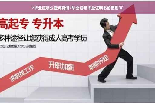 ?毕业证怎么查询真假?毕业证和毕业证明书的区别⚡️