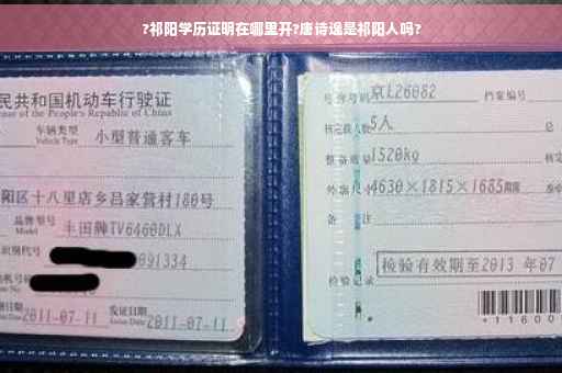 ?祁阳学历证明在哪里开?唐诗逸是祁阳人吗?