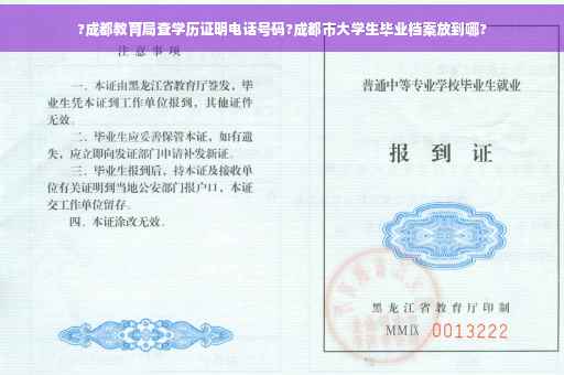 ?成都教育局查学历证明电话号码?成都市大学生毕业档案放到哪?