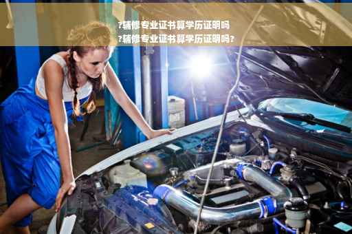 ?辅修专业证书算学历证明吗
?辅修专业证书算学历证明吗?