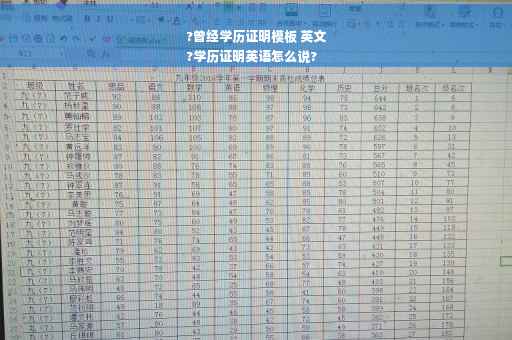 ?曾经学历证明模板 英文
?学历证明英语怎么说?