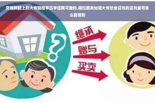 交钱就能上的大专院校学历学信网可查的,哪位朋友知道大专毕业证书的证书编号怎么能查到
