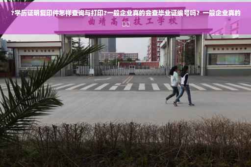 ?学历证明复印件怎样查询与打印?一般企业真的会查毕业证编号吗？一般企业真的⚡️