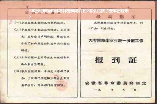 ?学历证明复印件怎样查询与打印?怎么给孩子查学历证明
?
