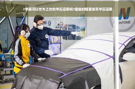 ?学籍可以作为工作的学历证明吗?哪些时候要填写学历证明
?