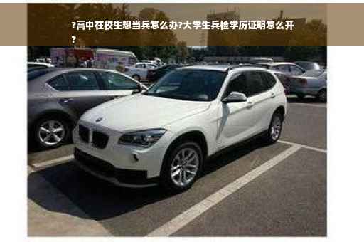 ?高中在校生想当兵怎么办?大学生兵检学历证明怎么开
?