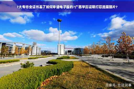 ?大专毕业证书丢了如何申请电子版的?广西学历证明打印流程图片?