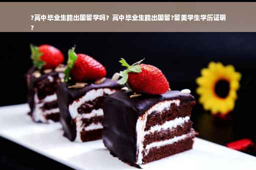 ?高中毕业生能出国留学吗？高中毕业生能出国留?留美学生学历证明
?