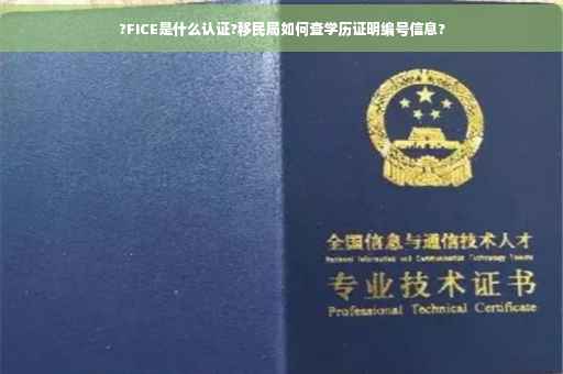 ?FICE是什么认证?移民局如何查学历证明编号信息?