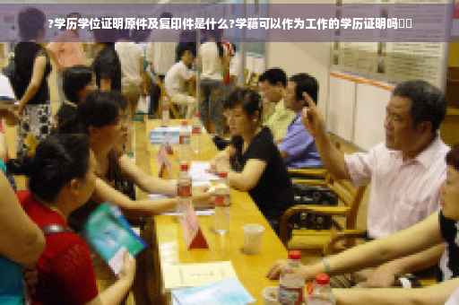 ?学历学位证明原件及复印件是什么?学籍可以作为工作的学历证明吗⚡️