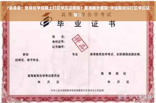 ?急急急！怎样在学信网上打印学历证明啊？要准确步骤啊?学信网如何打印学历证明⚡️