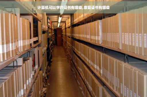 计算机可以学的证书有哪些,康复证书有哪些