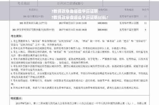 ?教师政审查哪些学历证明
?教师政审查哪些学历证明材料?