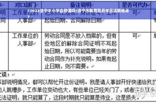 ?2022济宁中小学会停课吗?济宁市教育局开学历证明地点
?