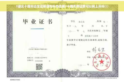 ?湖北十堰市出生证明遗失补办流程?十堰无房证明可以网上开吗⚡️