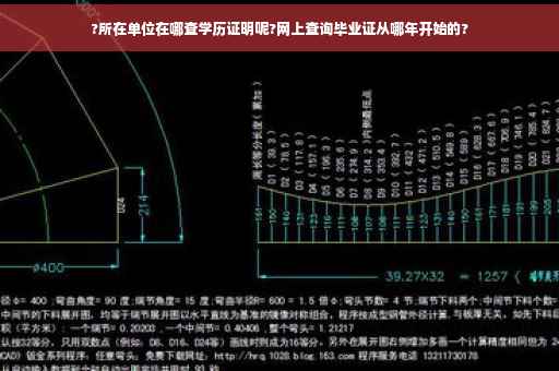 ?所在单位在哪查学历证明呢?网上查询毕业证从哪年开始的?