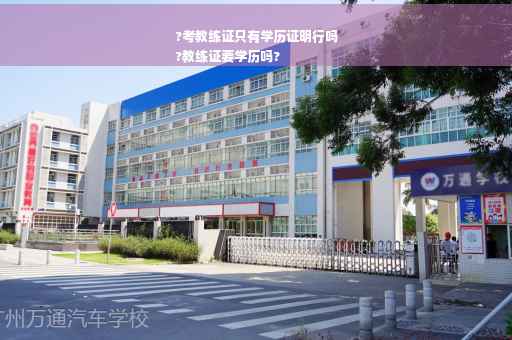 ?考教练证只有学历证明行吗
?教练证要学历吗?