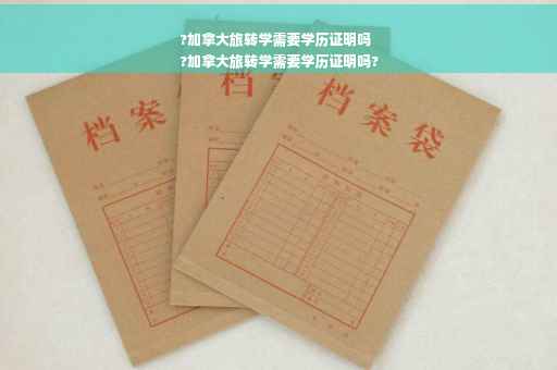 ?加拿大旅转学需要学历证明吗
?加拿大旅转学需要学历证明吗?