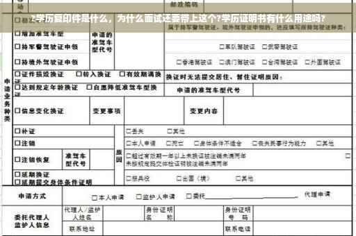 ?学历复印件是什么，为什么面试还要带上这个?学历证明书有什么用途吗?