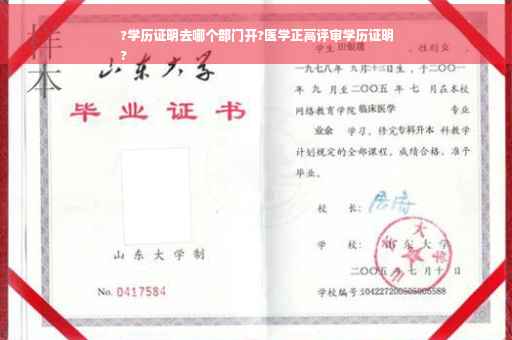 ?学历证明去哪个部门开?医学正高评审学历证明
?